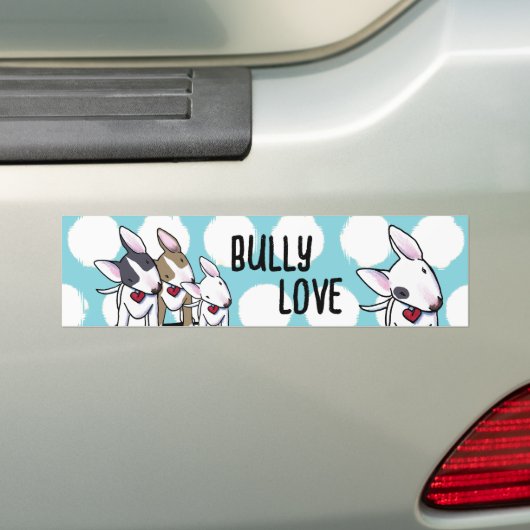 KiniArt Bull Terrier Autoaufkleber (Auf Auto)