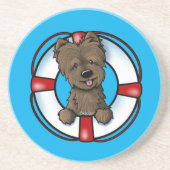 KiniArt Cairn Rescue Untersetzer (Vorne)