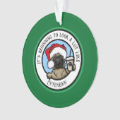 KiniArt Cairn Terrier Kaffee Weihnachten Ornament (Vorderseite)