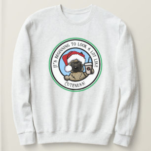 KiniArt Cairn Terrier Kaffee Weihnachten Sweatshirt
