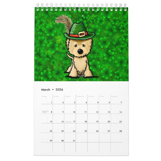 KiniArt Cairn Terrier Kleiner Kalender (Mär 2026)