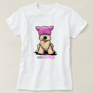 KiniArt Cairn Terrier Rosa Hut T-Shirt