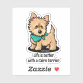 KiniArt Cairn Terrier Sticker (Blatt)