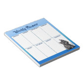 KiniArt Cairn Terrier Weekly Planer Notepad Notizblock (angewinkelt)