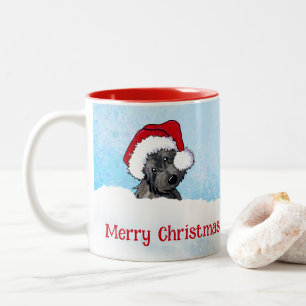 KiniArt Cairn Terrier Weihnachten Zweifarbige Tasse