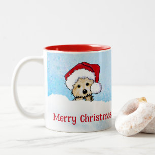 KiniArt Cairn Terrier Weihnachten Zweifarbige Tasse