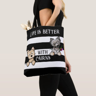 KiniArt Cairn Terriers Tote Bag Tasche