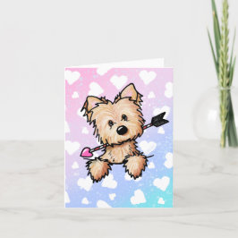 KiniArt Cairn Valentinstag Card Dankeskarte