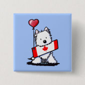 KiniArt Canadian Westie Button (Vorderseite)