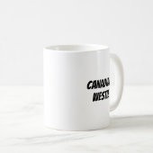 KiniArt Canadian Westie Superhero Kaffeetasse (VorderseiteRechts)