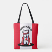 KiniArt Canadian Westie Superhero Tasche (Rückseite)