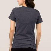 KiniArt Candy Cane Westie Tri-Blend Shirt (Rückseite)