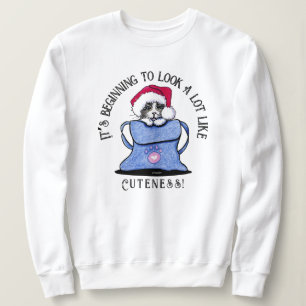 KiniArt Cat Christmas Sweatshirt