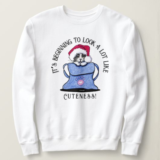 KiniArt Cat Christmas Sweatshirt (Design vorne)
