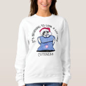 KiniArt Cat Christmas Sweatshirt (Vorderseite)