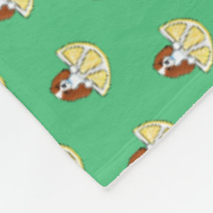 KiniArt Cavalier Life Lemons Fleece Blanket