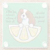 KiniArt Cavalier Life Lemons Glass Untersetzer (Rückseite)