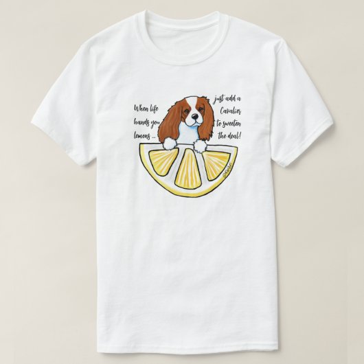 KiniArt Cavalier Life Lemons T-Shirt (Design vorne)