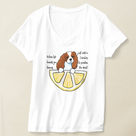 KiniArt Cavalier Life Lemons T - Shirt (Ablage )