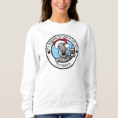 KiniArt Cesky Terrier Christmas Sweatshirt (Vorderseite)
