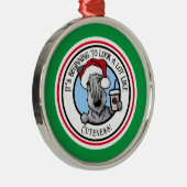 KiniArt Cesky Terrier Ornament Aus Metall (Rechts)