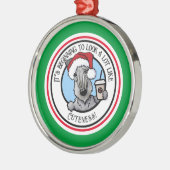 KiniArt Cesky Terrier Ornament Aus Metall (Links)