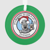 KiniArt Cesky Terrier Weihnachten Ornament (Rückseite)