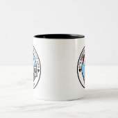 KiniArt Cesky Terrier Weihnachten Zweifarbige Tasse (Mittel)