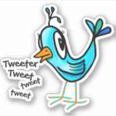 KiniArt Chatty Little Bird Sticker (Vorderseite)