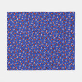 KiniArt Cherries Cherry Blossom Fleece Blanket (Vorderseite (Horizontal))