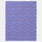 KiniArt Cherries Cherry Blossom Fleece Blanket (Vorderseite)