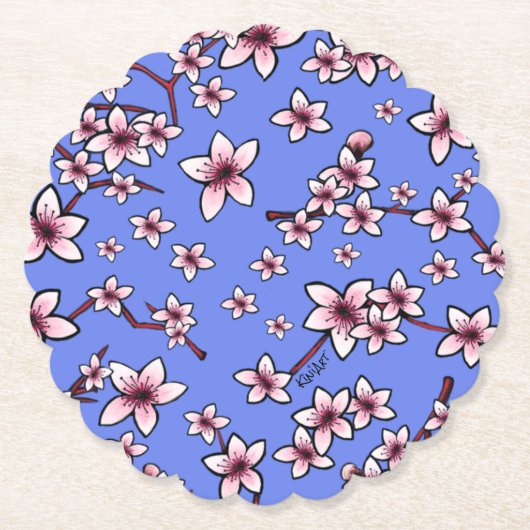 KiniArt Cherry Blüten Untersetzer (Vorderseite)