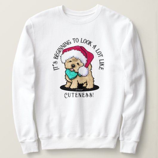 KiniArt Christmas Cutieface Cairn Sweatshirt (Design vorne)