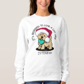 KiniArt Christmas Cutieface Cairn Sweatshirt (Vorderseite)