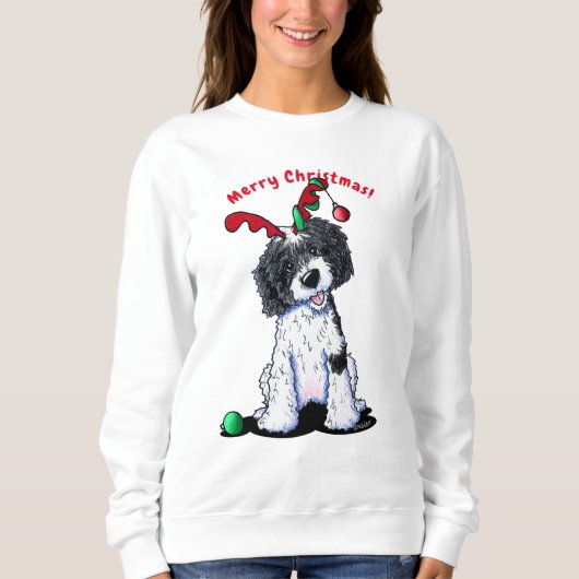 KiniArt Christmas DoodleMoji Sweatshirt (Vorderseite)