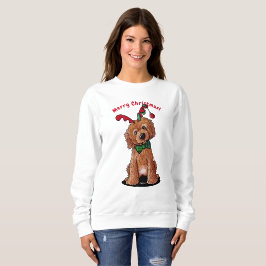 KiniArt Christmas DoodleMoji Sweatshirt (Vorne ganz)