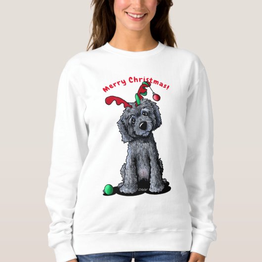 KiniArt Christmas DoodleMoji Sweatshirt (Vorderseite)