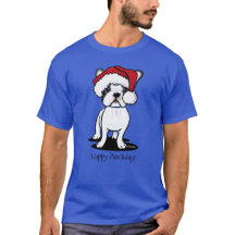 KiniArt Christmas Frenchie T - Shirt