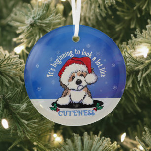 KiniArt Christmas Havanese Ornament Aus Glas