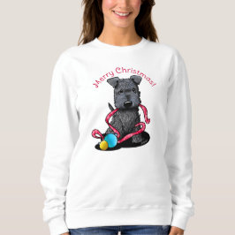KiniArt Christmas Kerry Blue Puppy Sweatshirt