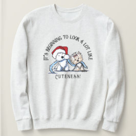 KiniArt Christmas Terriers Sweatshirt