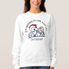 KiniArt Christmas Terriers Sweatshirt