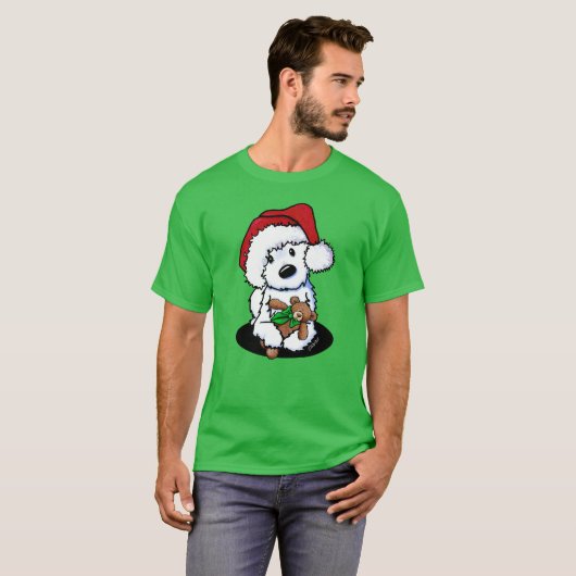KiniArt Christmas Westie and Bär T - Shirt (Vorne ganz)