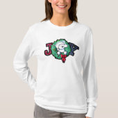 KiniArt Christmas Westie Joy T-Shirt (Vorderseite)