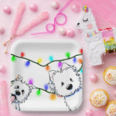 KiniArt Christmas Westie Paper Teller (Party)