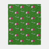 KiniArt Christmas Westie Terrier Fleece Blanket (Vorderseite)