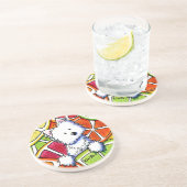 KiniArt Citrus Westie Untersetzer (Seite)