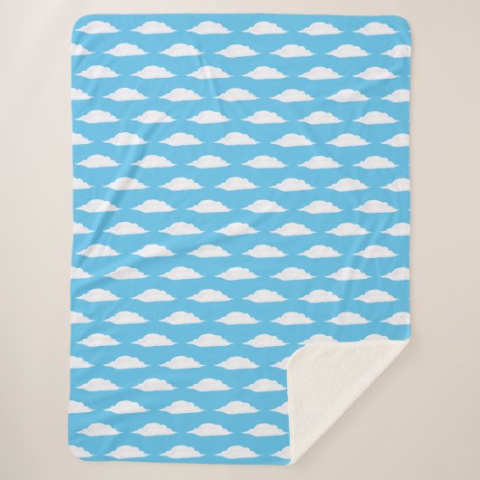 KiniArt Clouds Sherpa Blanket Sherpadecke (Vorderseite)