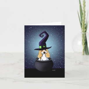 KiniArt Cocker Spaniel Halloween Karte