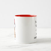 KiniArt Cocker Spaniel Weihnachtsfeier Tasse (Mittel)